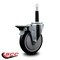 Service Caster 5'' Black Poly Swivel 3/4'' Expanding Stem Caster with Brake SCC-EX20S514-PPUB-BLK-PLB-34 - alternate 2